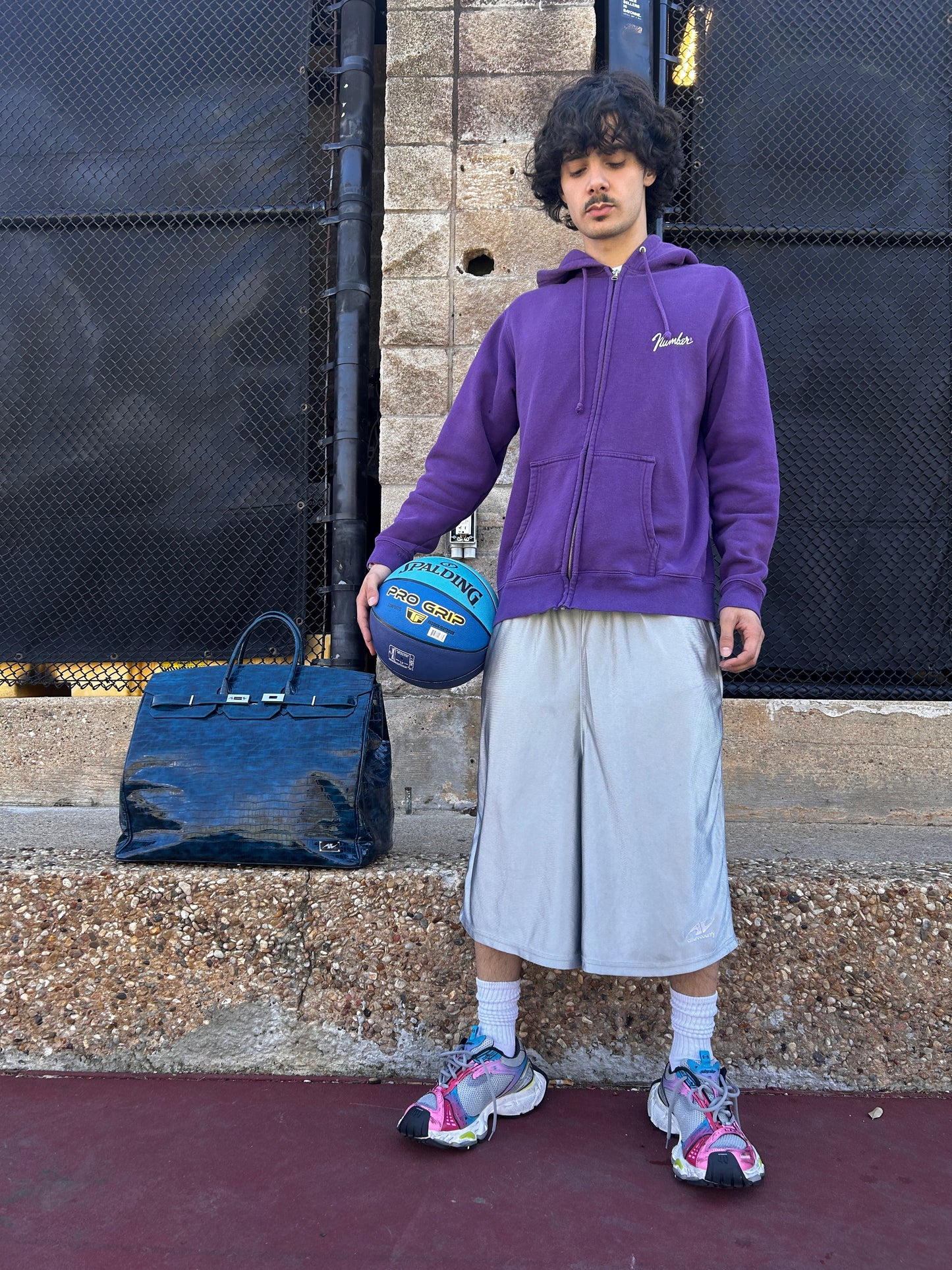 Blue "&1" Shorts
