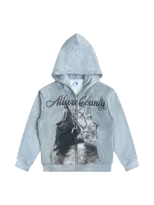 "Vest" Zip Up Hoodie